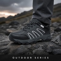Bottes de randonnée personnalisées pour hommes, en caoutchouc, pour la course sur sentier, avec logo personnalisé, chaussures de trekking unisexes
