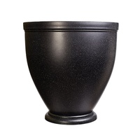 Pot de fleurs en plastique en résine, 8/10 pièces, décoration de jardin, maison, style Vintage, grande taille, plantes, jardinière avec soucoupe