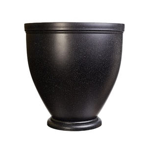 Pot de fleurs en plastique en résine, 8/10 pièces, décoration de jardin, maison, style Vintage, grande taille, plantes, jardinière avec soucoupe - Product Image 3