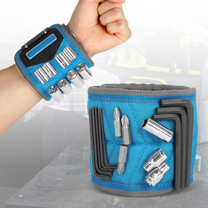 กระเป๋าเครื่องมืออเนกประสงค์แบบแม่เหล็กสำหรับช่างไม้ ปรับขนาดได้ กันน้ำ สำหรับเก็บสกรู ตะปู ดอกสว่าน รองรับ OEM/ODM - Product Image 1