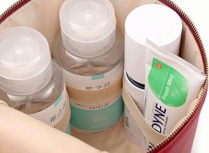 Sac de voyage cosmétique en forme de baril, trousse de maquillage avec miroir, sac de maquillage de voyage pour filles et femmes - Product Image 3