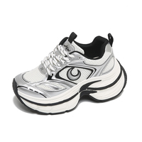 Chaussures pour femmes à plateforme rehaussée de 9 cm, semelle épaisse, nouvelle collection printemps-été-automne, chaussures de marche tendance