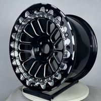 Velg DOT Forged Chrome Deep Dish Baru 17/18/19 Inch Beadlock untuk Chevrolet Corvette Camaro untuk Challenger Charger