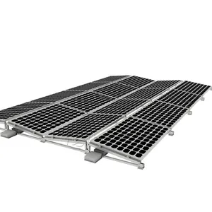 No Penetration Easy Install Ballasted Flat Roof Solar Mounting System Solar Roof Bracket