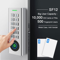 Secukey SF12 Clavier métallique Bluetooth pour contrôle d'accès, lecteur de carte EM 125KHz, clavier tactile RFID, lecteur d'empreintes digitales, OEM ODM