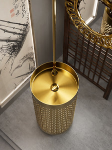 Lujoso Lavabo <span class=keywords><strong>Retro</strong></span> de Pie con Columna Circular y Protección Antipatadas para Baño - Product Image 4