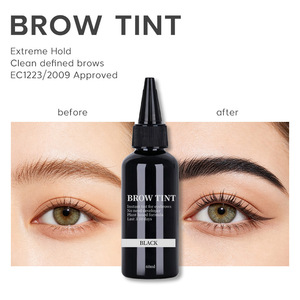 Tinte de Cejas en Crema Academia Train, Temporal, de Larga Duración, 30 ml, Ecológico, Resistente al Agua, Removible, Marrón/Negro, 3-7 Días, OEM - Product Image 3