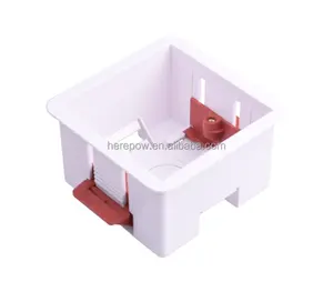 Herepw 1 conjunto de caixas secas revestidas, para placa de sujeira de 46mm/34mm/partição seca/placa de sujeira, caixa de interruptor de parede, meia de parede