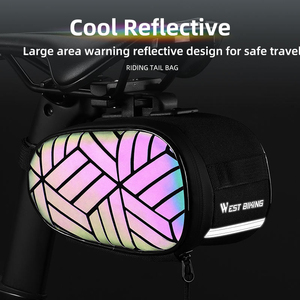 Sacs de selle de vélo WEST BIKING, sacs de rangement réfléchissants pour vélo, sacs de sport pour vélo de montagne et de route - Product Image 3