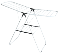 Séchoir à linge pliable double niveau en métal portable pour extérieur, étagère à serviettes antidérapante pour balcon, fourni par l'usine
