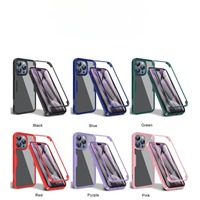 Coque de protection intégrale double face 360 pour iPhone 17 Air 16 15 14 13 12 11 17 Pro Max Plus Xs, transparente avec protection d'écran