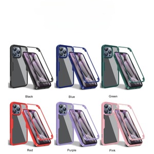 Coque de protection intégrale double face <span class=keywords><strong>360</strong></span> pour iPhone 17 <span class=keywords><strong>Air</strong></span> 16 15 14 13 12 11 17 Pro <span class=keywords><strong>Max</strong></span> Plus Xs, transparente avec protection d'écran - Product Image 6