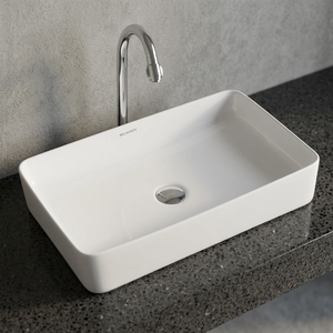 Lavabo salle de bains, Faux pierre, évier de salle de bains, bol de comptoir rond, petite Table, Surface solide, prix de Lavabo - Product Image 1