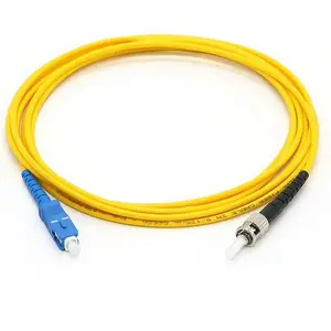 Patchcord SC/upc-sc/UPC 1 metros Simplex 9/125 Blindado 90 grados SC a SC fibra óptica monomodo LC Cable de conexión 2M