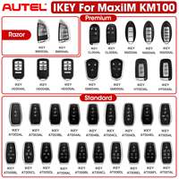 Clé intelligente programmable Autel IKEY AT003AL, style standard, 3 boutons, télécommandes universelles pour voitures, pour remplacement