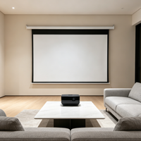 Écran de projection motorisé blanc mat de 120 pouces, écran de projection électrique pour home cinéma, salon