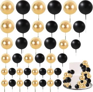<b>Cake</b> <b>Decoration</b> Glitter Ball Pink White Glitter Ball Gold Silver <b>Cake</b> <b>Decoration</b> Baking Plug-in 20 Mixed 1 Package - Product Image 1