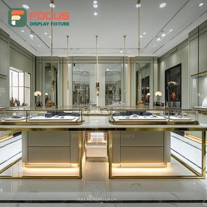 Vitrina de Exhibición de Joyería de Alta Visibilidad con Superficie Pulida, Mostrador de Exhibición para Tienda de Joyería - Product Image 1