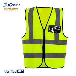 J & L 2025 OEM Hi Vis rompi keselamatan peralatan tahan air jas hujan rompi pelindung jaket reflektif mantel hujan pakaian keselamatan - Product Image 3