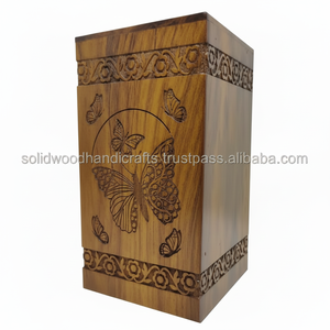 Urnas de cremación para adultos Urnas de madera para adultos Urnas funerarias Tamaño personalizado Suministros funerarios - Product Image 1