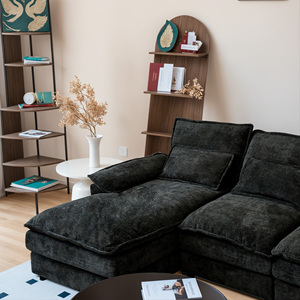 Conjunto de Sofá Seccional Modular Convertible con Chaise Longue Doble en Forma de U, Tapizado en Chenilla, Relleno de Esponja, Sofá de Descanso - Product Image 5