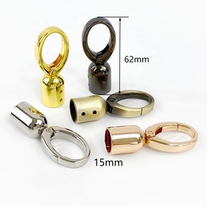 Meetee KY524 15mm Bag <strong>Hardware</strong> Accessories Zinc Alloy Bag Hanger Bell Dog Hook Buckle <strong>Handbag</strong> Strap Connective Buckle Stop Hook - Product Image 2