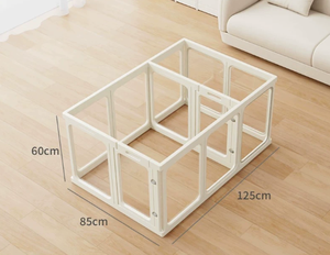 Enclos <span class=keywords><strong>de</strong></span> jeu transparent pour animaux <span class=keywords><strong>de</strong></span> compagnie, grand format, pour petits chiens, chiots et lapins, enclos intérieur moderne, portable - Product Image 1