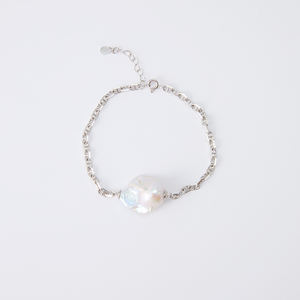 Gelang Mutiara Barok Rantai & Link Perak 925 Trendi Baru <span class=keywords><strong>2026</strong></span> - Product Image 1