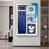 Peintures murales suspendues pour gymnase, vente chaude, diverses peintures décoratives sportives, designs modernes personnalisés, art mural abstrait