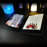 Logo personnalisé Usine Gros Prix Restaurant Bar Double Led Menu