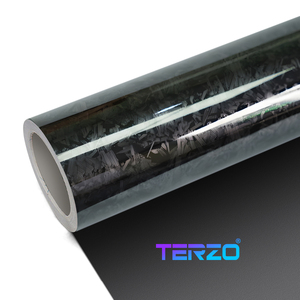 TERZO Professionnel PET Vente en Gros Vinyle PET Fibre de Carbone Auto-adhésif Amovible pour Modification - Product Image 1