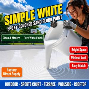 Peinture de sol en ciment auto-nivelante CaiTu à effet marbre, sable coloré époxy, anti-poussière, haute dureté, revêtement liquide, baril de 20 kg - Product Image 3