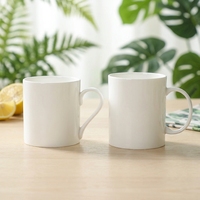 Tasses à café en céramique blanche de qualité supérieure, design personnalisé, à prix abordable, pour la maison