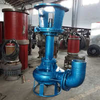Pompe à boue submersible verticale à arbre long, haute résistance à l'usure en chrome pour le transfert de boue de forage, l'exploitation minière et le dragage de sable