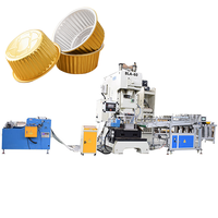 Boîte alimentaire conteneur jetable F2 ligne de production entière presse faisant la Machine feuille d'aluminium 11 CNC produit chaud fourni pneumatique