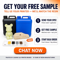 Resin UV Pabrik Langsung untuk Printer 3D SLA 355nm, Resin UV Curing, Susut Rendah, Presisi Tinggi, 10kg 5kg 10L Grosir