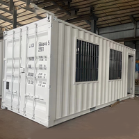 Bureau de stockage de vie préfabriqué minuscule mobile 20 pieds maisons de conteneur d'expédition
