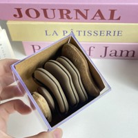 Prix d'usine Nouveau style Éponge de maquillage cosmétique en mousse à coussin d'air pour poudre, correcteur et fond de teint, forme biscuit au chocolat