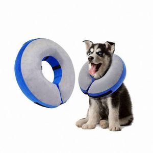Collar Isabelino de Recuperación para Perros y Gatos, Suave y Ajustable, con Diseño de Donut, para después de Cirugía, Almohada para el <span class=keywords><strong>Cuello</strong></span> - Product Image 1