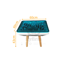 Flyfirm LED Lights Dynamic Bubble Sensory Table Table de thérapie intérieure à couleur changeante pour garderie et salles de thérapie