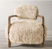 Wohnzimmer Sofa Set Hotels tühle Innen möbel Schaffell Sessel