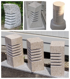 G682 Lanternes japonaises décoratives de patio de jardin en pierre de granit Rokkaku <span class=keywords><strong>Yukimi</strong></span> à vendre - Product Image 5