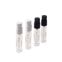 YAN botol kaca silinder Mini bening Lucu 1ml 2ml botol penyemprot sampel parfum grosir harga murah kemasan laris