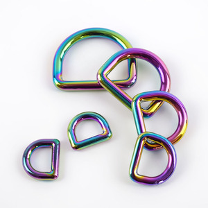 MeeTee-G7-3 de 10-32mm, hebilla en D colorida personalizada, anillo en forma de D de <span class=keywords><strong>Color</strong></span> colorido para bolsa, hebilla de bucle de aleación - Product Image 2