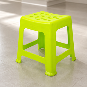 Modern Heavy Duty PP Plastic Utility <b>Stool</b> Square Weatherproof School Laundry Bench Drain Holes Easy Clean Durable Seating - Product Image 2