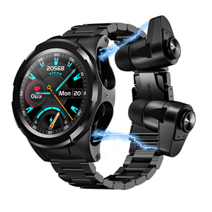 Venta al por mayor impermeable Smartwatch auriculares 2 en 1 JM03 <span class=keywords><strong>pulsera</strong></span> <span class=keywords><strong>inteligente</strong></span> <span class=keywords><strong>con</strong></span> TWS <span class=keywords><strong>auricular</strong></span> Reloj pantalla táctil reloj <span class=keywords><strong>inteligente</strong></span> - Product Image 1