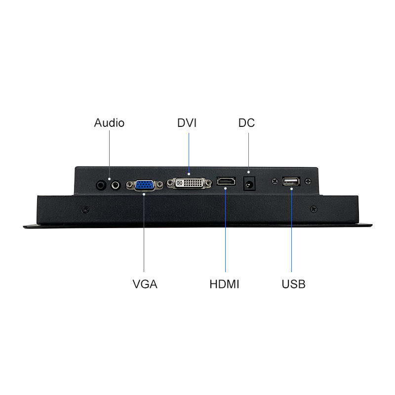 10.1 Inch 1280*800 HD VGA Non Touch Screen Metal Aluminum TFT Embedded Pure Flat OEM ODM Industrial LCD Monitor