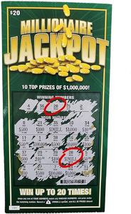 定制标志印刷逼真的100万美元中奖彩票和刮刮卡插科打套恶作剧彩票刮刮卡 - Product Image 2