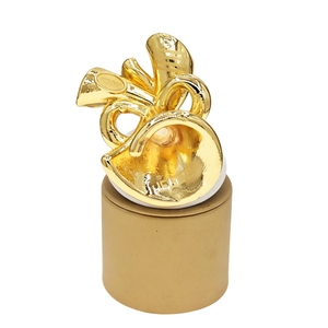 Anillo de oro vintage irregular retorcido para mujer, diseño exagerado, hueco, curvo, ajustable, abierto, estilo punk, joyería llamativa para dedo. - Product Image 6