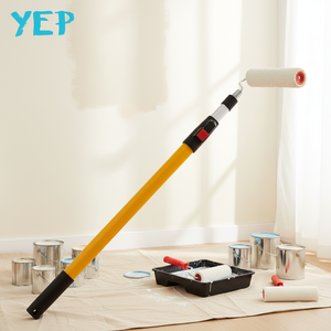 Yep Haute Qualité Manche Télescopique Réglable en <span class=keywords><strong>Fibre</strong></span> <span class=keywords><strong>de</strong></span> <span class=keywords><strong>Verre</strong></span> Jaune pour <span class=keywords><strong>Rouleau</strong></span> à Peinture, Acier Inoxydable, DIY OEM - Product Image 4